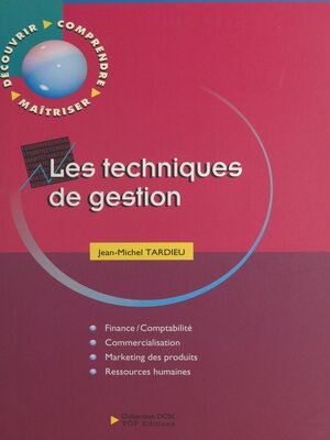 cover image of Les techniques de gestion